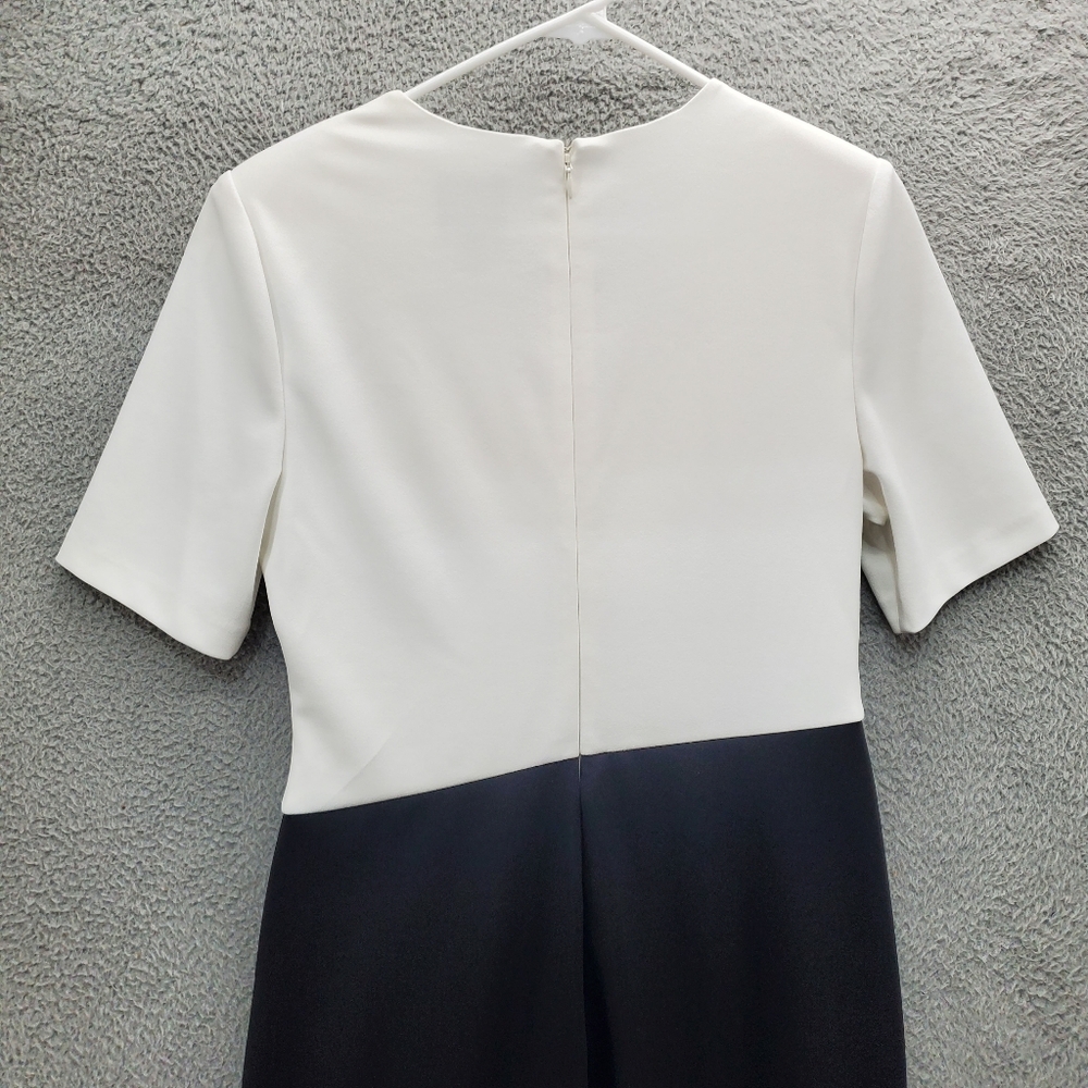 Adrianna Papell White and black Two-Tone Midi Dress - Picture 8 of 12